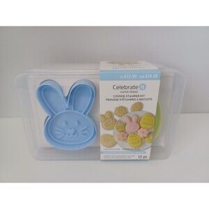 NEW Celebrate It‎ Easter Cookie Stamper Kit Bakeware 12 PC